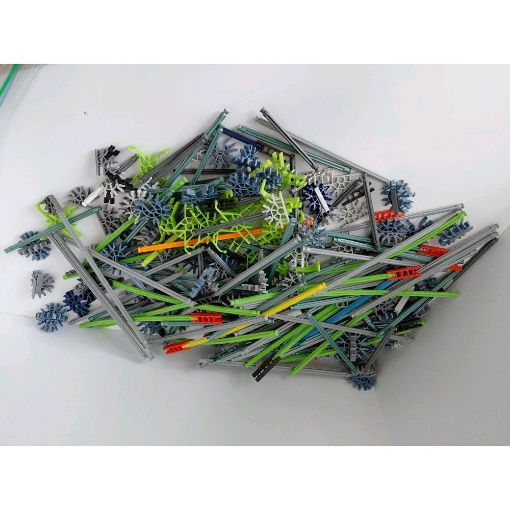 Big Lot Of 2+ Pounds Of K'nex Parts Pieces Rods Wheels Connectors Knex Building